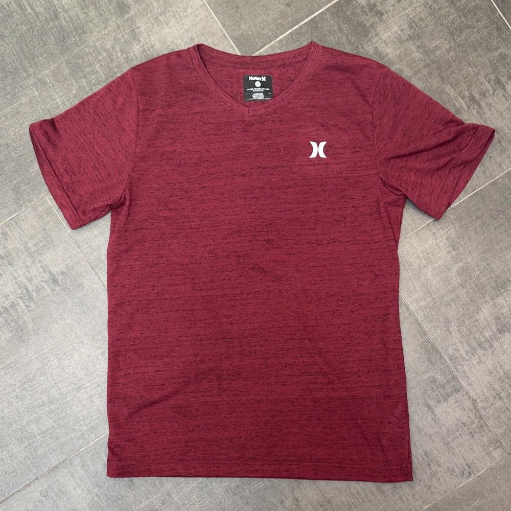 Hurley Boy’s Maroon Short Sleeve Tee